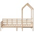 Sofá cama con techo madera maciza de pino 90x200