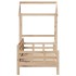 Sofá cama con techo madera maciza de pino 90x200