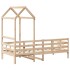Sofá cama con techo madera maciza de pino 90x200