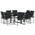 Juego de comedor para jardín 9 piezas textilene