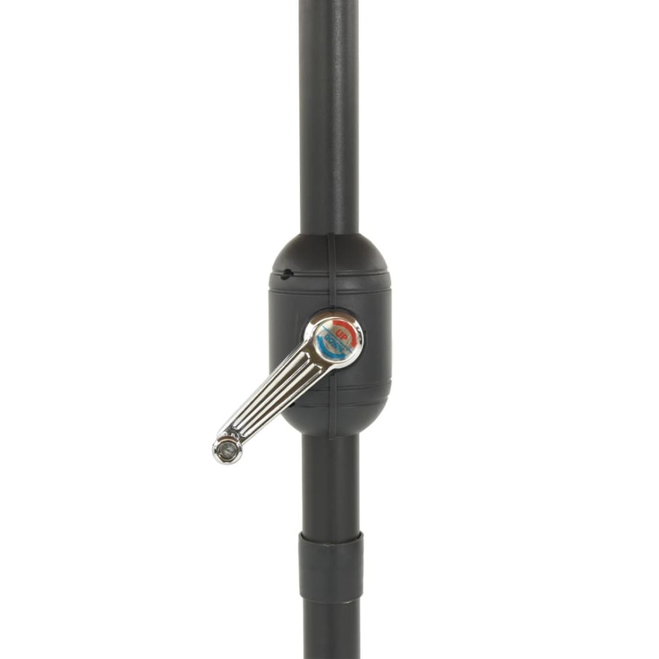 Sombrilla de jardín con poste de acero marrón 300x200x250