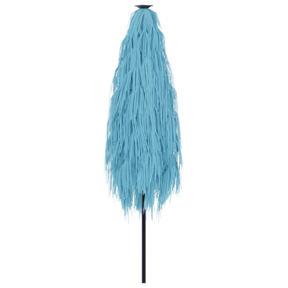 Sombrilla de jardín con palo de acero azul 388x388x248