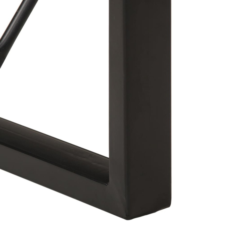 Mesa de comedor madera maciza de mango rugoso 120x55x76