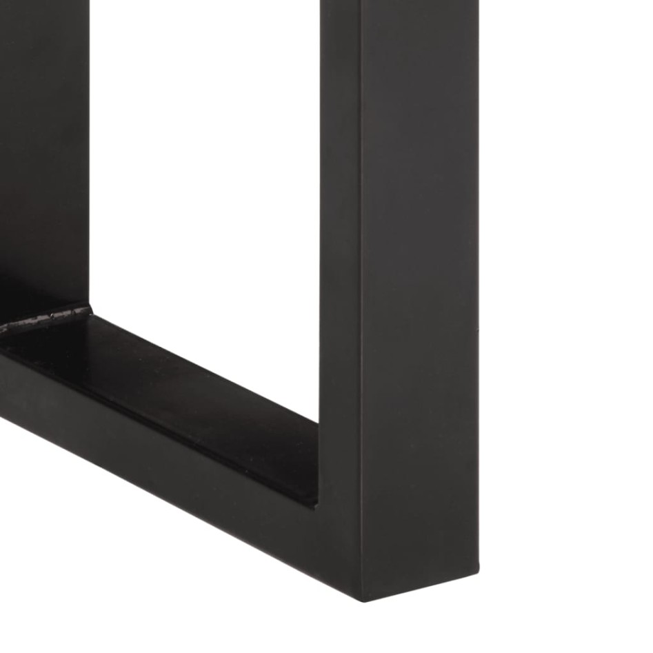 Banco de madera maciza reciclada y acero 160