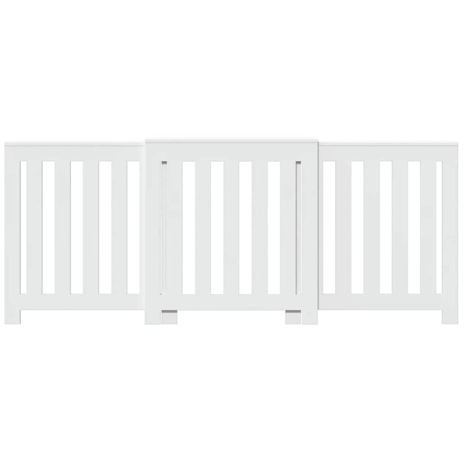 Cubierta de radiador madera ingeniería blanco 205x21,5x83,5