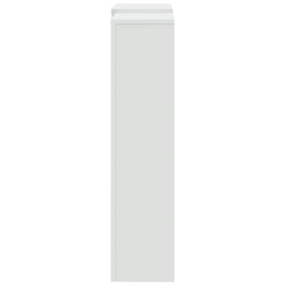 Cubierta de radiador madera ingeniería blanco 205x21,5x83,5