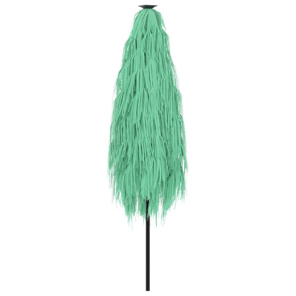 Sombrilla de jardín con poste de acero verde 248x248x248