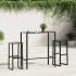 Taburetes de bar 2 unidades acero negro 38x38x80