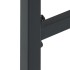 Taburetes de bar 2 unidades acero negro 38x38x80