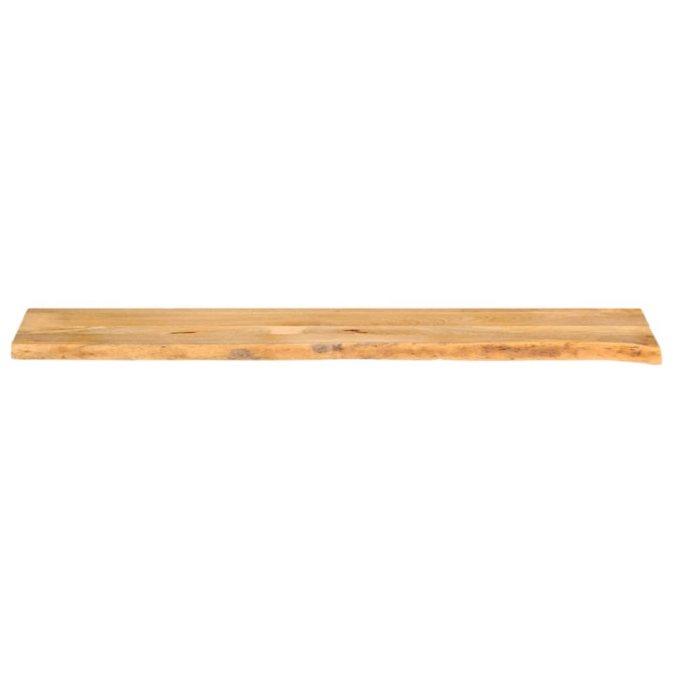 Tablero de mesa borde natural madera maciza mango 140x40x2,5