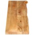 Tablero de mesa borde natural madera maciza mango 140x40x2,5