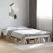 Estructura de cama madera de ingeniería roble Sonoma 120x200 cm