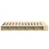 Estructura de cama madera de ingeniería roble Sonoma 120x200