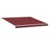 Toldo retráctil manual color burdeos 400x350