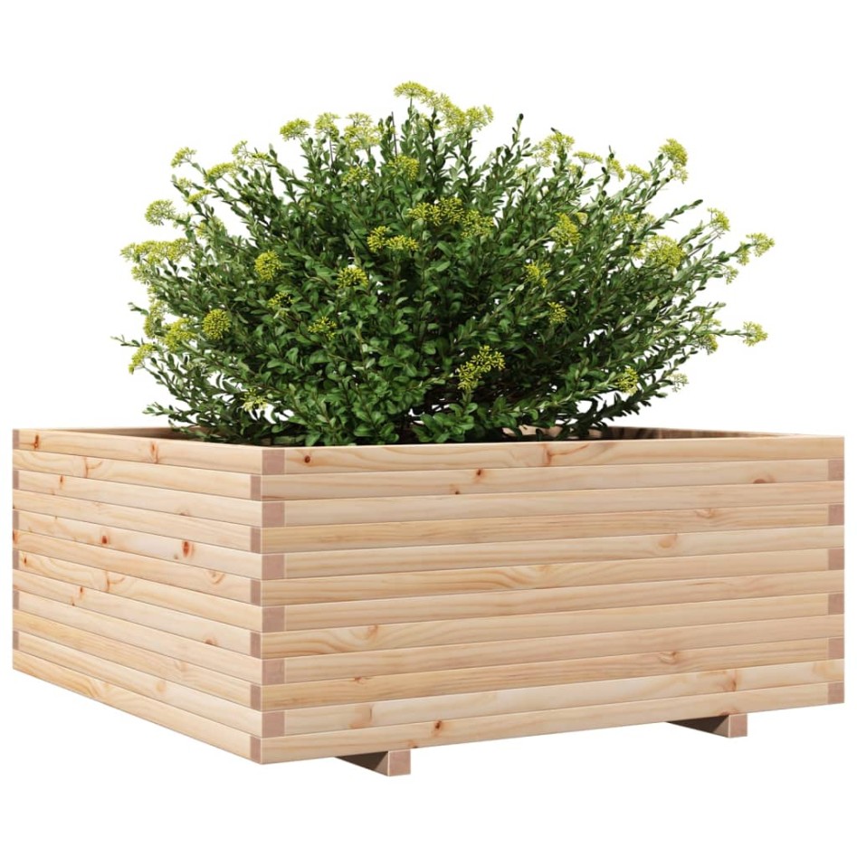 Jardinera madera maciza de pino 110x110x49,5
