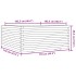 Jardinera madera maciza de pino 110x110x49,5