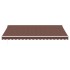 Toldo retráctil manual marrón 450x350
