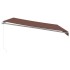 Toldo retráctil manual marrón 450x350