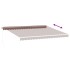 Toldo retráctil manual marrón 450x350