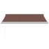 Toldo retráctil manual marrón 300x250