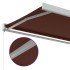Toldo retráctil manual marrón 300x250
