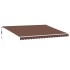 Toldo retráctil automático marrón 450x350