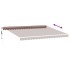 Toldo retráctil automático marrón 450x350