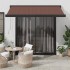 Toldo retráctil manual marrón 350x250