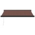 Toldo retráctil manual marrón 350x250