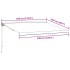 Toldo retráctil manual marrón 350x250