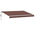 Toldo retráctil automático marrón 350x250