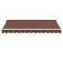 Toldo retráctil automático marrón 350x250