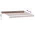 Toldo retráctil automático marrón 350x250