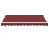 Toldo retráctil automático burdeos 350x250