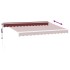 Toldo retráctil automático burdeos 350x250