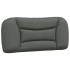 Cama con colchón tela gris oscuro 90x190