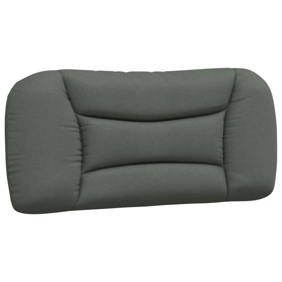 Cama con colchón tela gris oscuro 90x190