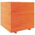 Jardinera madera maciza de pino marrón cera 70x70x72,5