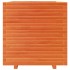 Jardinera madera maciza de pino marrón cera 70x70x72,5