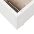 Jardinera madera maciza de pino blanco 70x70x49,5