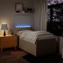 Cama box spring con colchón tela color crema 90x200