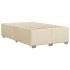 Cama box spring con colchón tela color crema 120x200