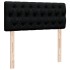 Cama box spring con colchón tela negro 120x200