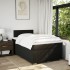 Cama box spring con colchón tela negro 120x200