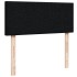 Cama box spring con colchón tela negro 120x200