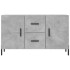Aparador de madera de ingeniería gris hormigón 100x36x60