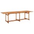 Mesa de comedor jardín 280x90x75 cm madera maciza de