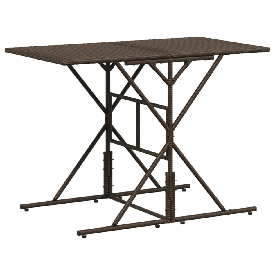 Set comedor de jardín 7 pzas con cojines ratán sintético