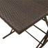 Set comedor de jardín 7 pzas con cojines ratán sintético