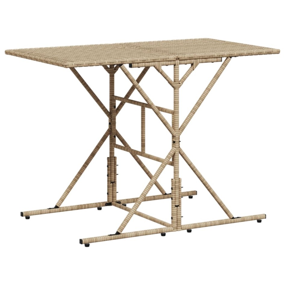 Set comedor de jardín 7 pzas con cojines ratán sintético